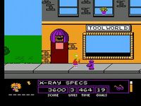 une photo d'Ã©cran de The Simpsons - Bart Vs The Space Mutants sur Nintendo Nes
